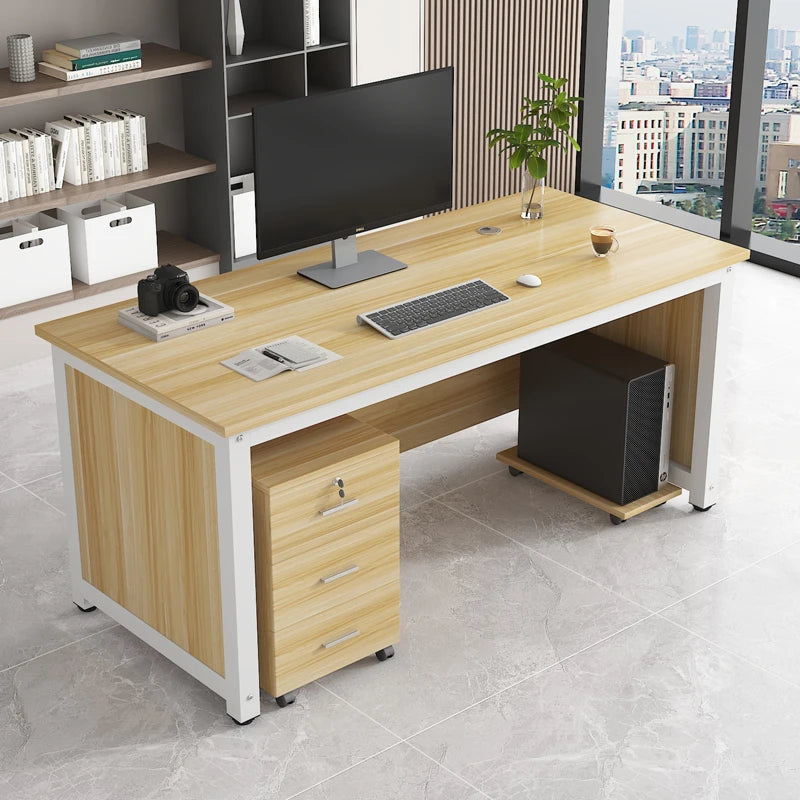 Simple Modern Office Desk Drawers Computer Study Conference Office Desk Reception Bedroom Scrivania Da Ufficio Furnitures