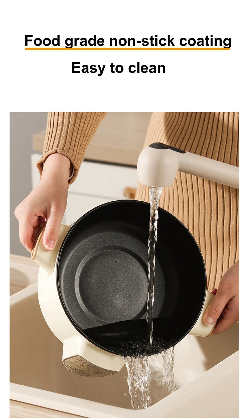 2.5L Home Multifunctional Electric Saute Pot Smart Non-stick With Steamer Rice Cooker Large Capacity Electric Hot Pot 220V