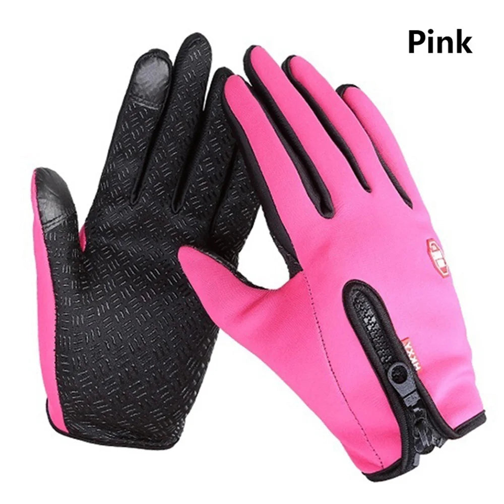 2024 Winter Warm Touchscreen Men's Gloves Sports Fishing Waterproof Ski Army Bike Snowboard Skis Skid Zipper Ladies Gloves