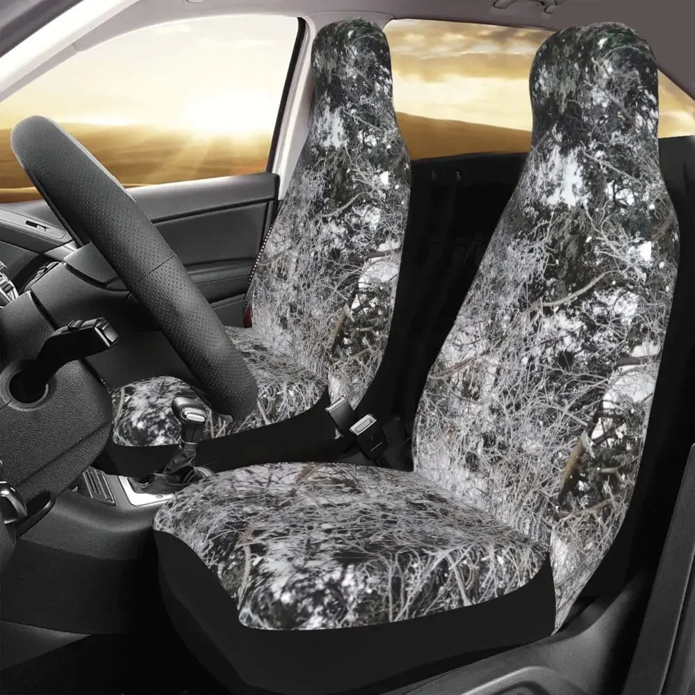 Camouflage Hunting Universal Car Seat Cover Four Seasons For SUV Tree Car Seat Covers Fiber Seat Protector