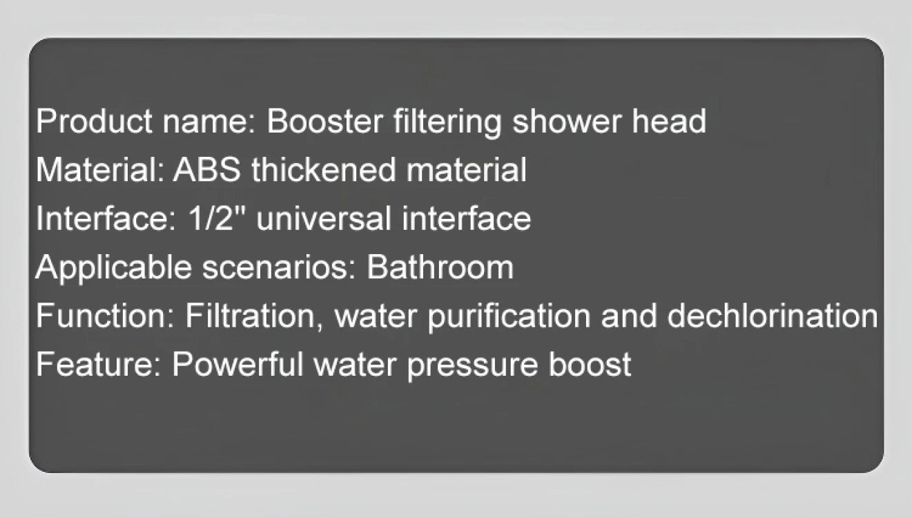 3 In 1 High Pressure Shower Head With Filter Handheld Adjustable Button Bathroom Shower Head Water Saving Bathroom Accessories