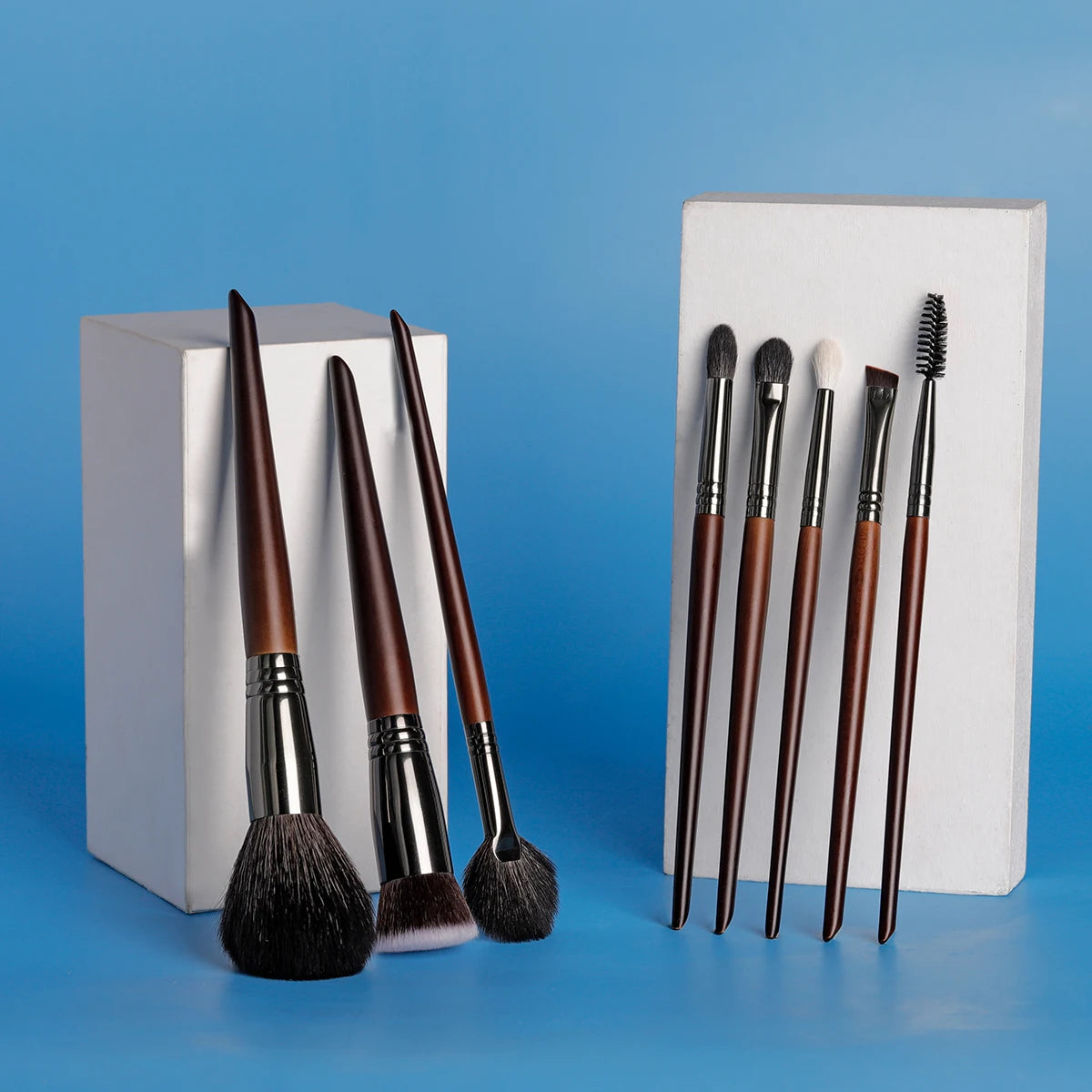 OVW Makeup Brushes Natural Hair Foundation Powder Eyeshadow Contour Professional Makeup brush Set Kit maquiagens
