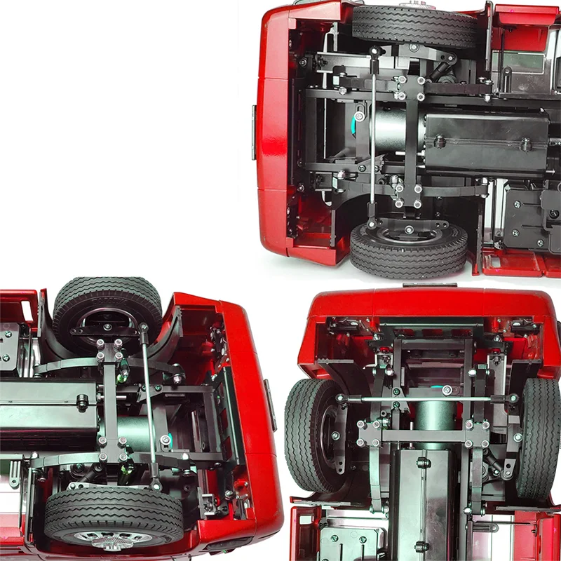 1:14th Scale Metal No Power Steering Axle for Tamiya RC Truck Tipper SCANIA 770S 56368 VOLVO ACTROS BENZ MAN LESU Model Car DIY