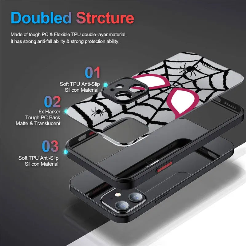 Marvel Spider Man Eye Phone Case For iPhone 17 16 15 Pro Max Case 14 13 12 11 Pro Max 16e 17e Air XS X 7 8 Plus Shockproof Cover