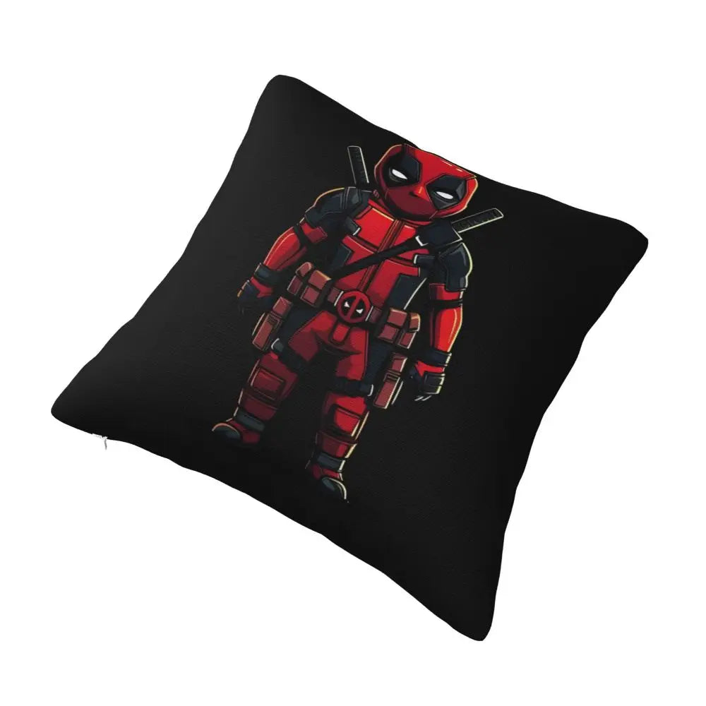 Custom Deadpool Wolverine Cartoon Manga Cushion Cover Soft Cute Pillows