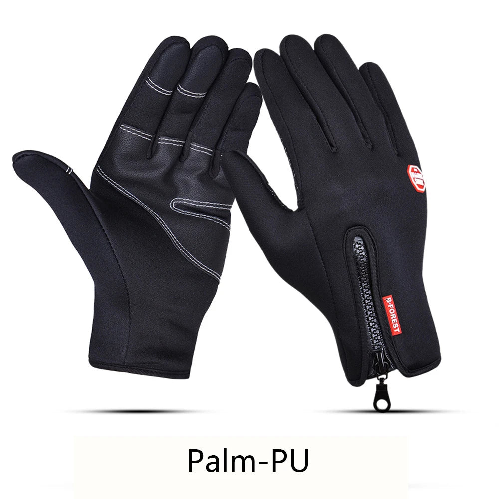 2024 Winter Warm Touchscreen Men's Gloves Sports Fishing Waterproof Ski Army Bike Snowboard Skis Skid Zipper Ladies Gloves