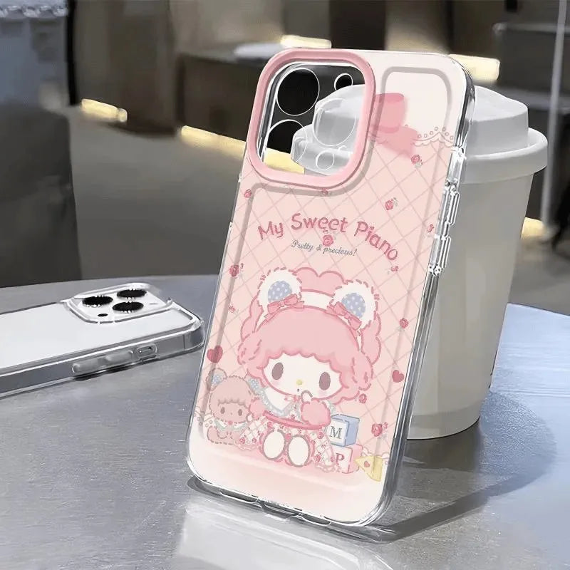 Pink My MelodyS Cartoon Cute Phone Case For iPhone 17 16 16e 15 14 13 12 11 Mini Pro Max X XR XSMax 7 8 Air Plus Back Cover