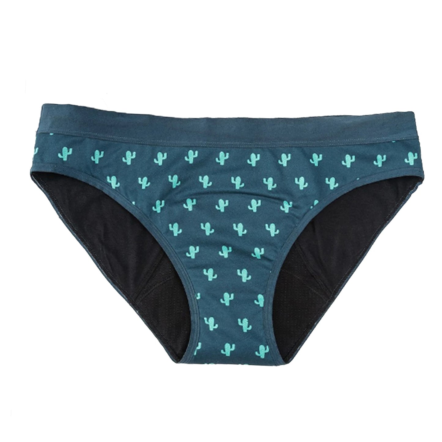 3PCS/Lot Girls Cotton Menstrual Panties For Teenager Printing Fabric Underwear 4-Layers Medium Flow Absorption Panties for Girls