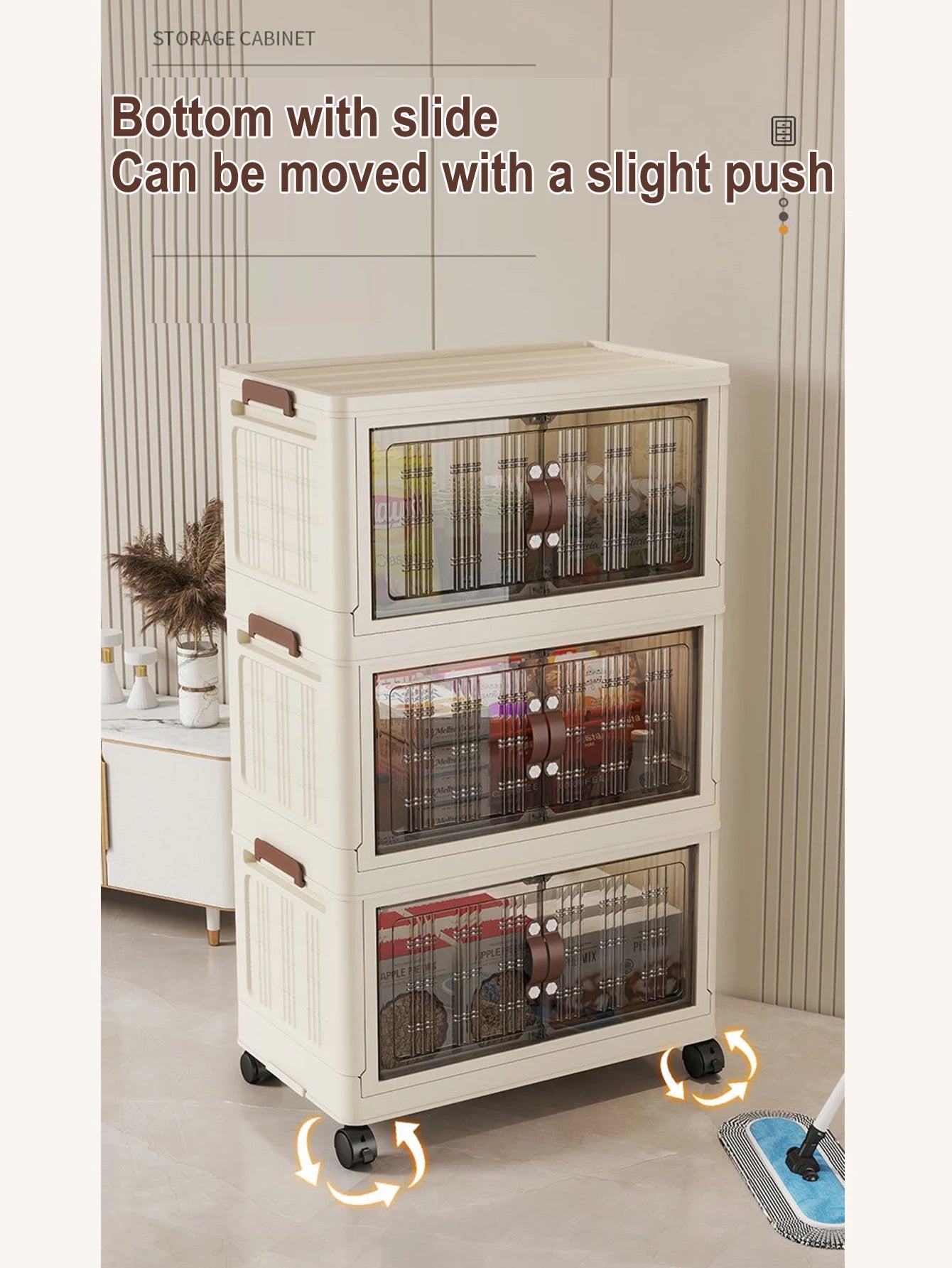 Large Capacity Folding Storage Cabinet - Dustproof Wardrobe Closet Organizer Easy Install