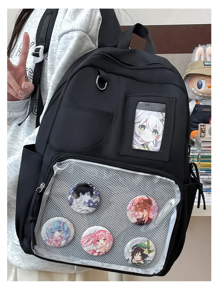 Japanese College Style Fashionable Backpack for Students Large Capacity Backpack for Women Highvalue Outdoor Backpack
