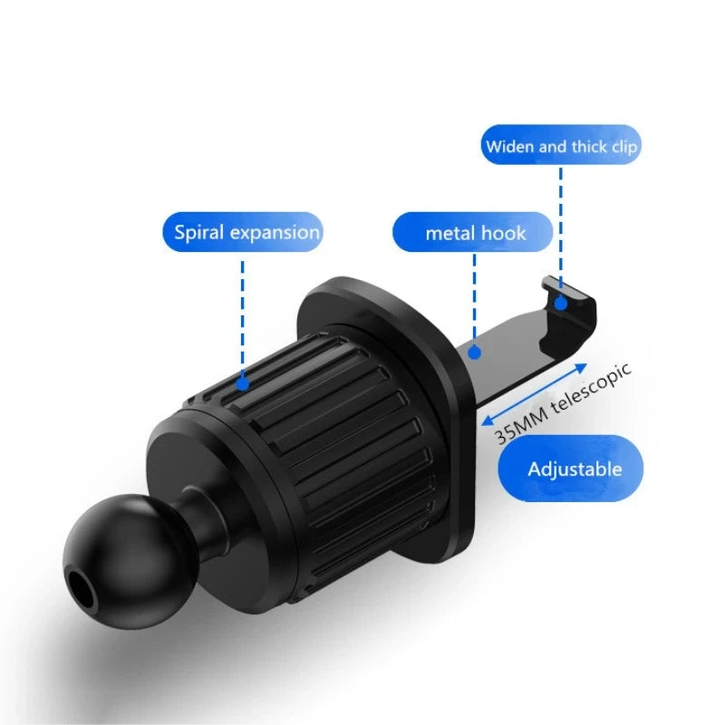 Universal Gravity Car Cell Phone Holder Mobile Phone Stand GPS Navigation Support Car Air Vent Mount Bracket For iPhone Realme