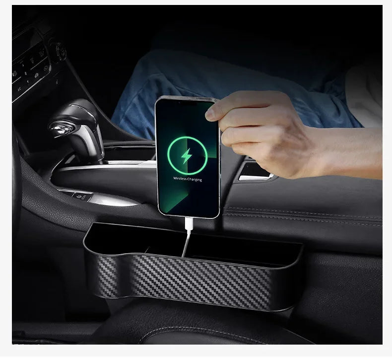 Car Seat Organizer Crevice Storage Box Car Organizer Gap Slit Filler Holder For Wallet Phone Slit Pocket Auto Car Accessories