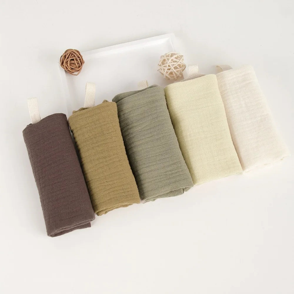 4-Layer Pure Cotton Portable Washcloth for Newborns - Soft Absorbent Square Gauze Towels for Burping High Quality