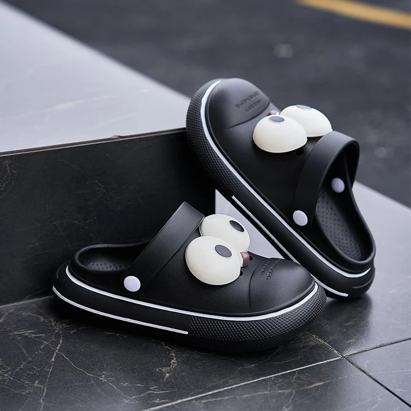 1 Pair Cartoons Funny Anime Accessories Funny Big Eye DIY Decoration Shoe Buckle Buckle Shoe Flower Buckle Charms Accessories