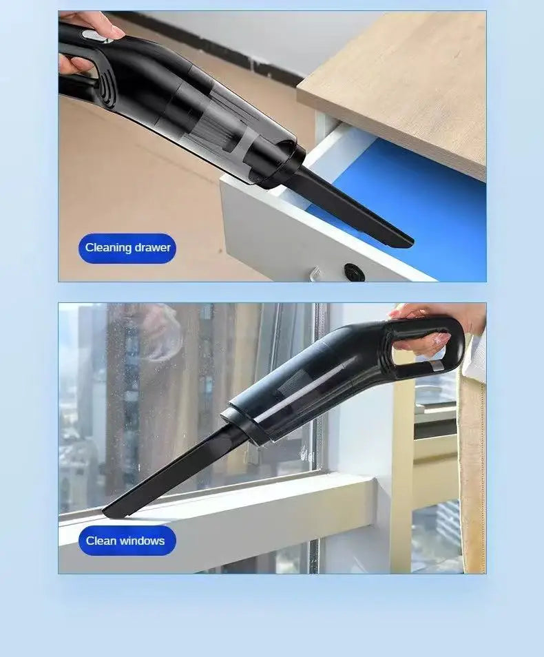 High Suction Handheld Car Vacuum Cleaner Portable Dual Use Household Water Absorption Cleaning Tool for Auto Interior