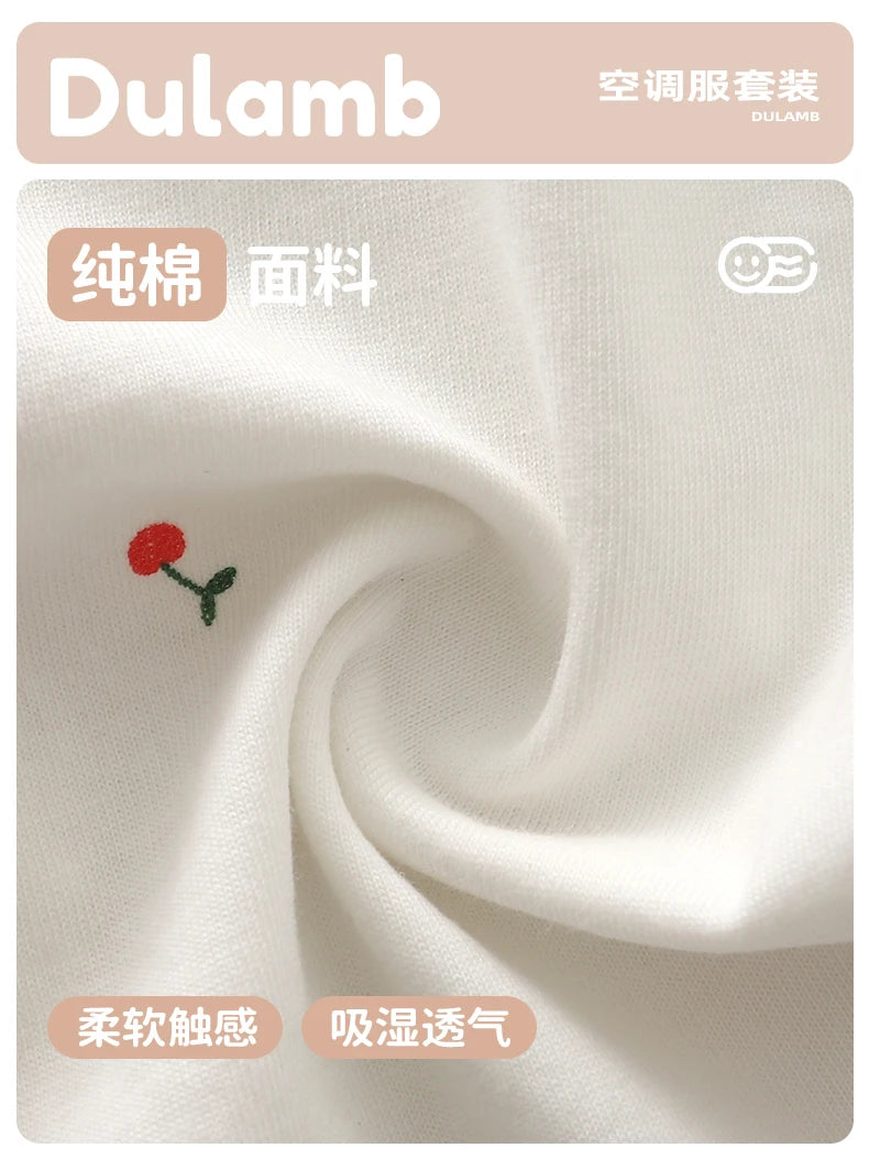 Baby Summer Clothes, Two-Piece Set for Girls, Air-Conditioned Clothing, Class a Pure Cotton Pajamas, Newborn Underwear Set, Thin Style