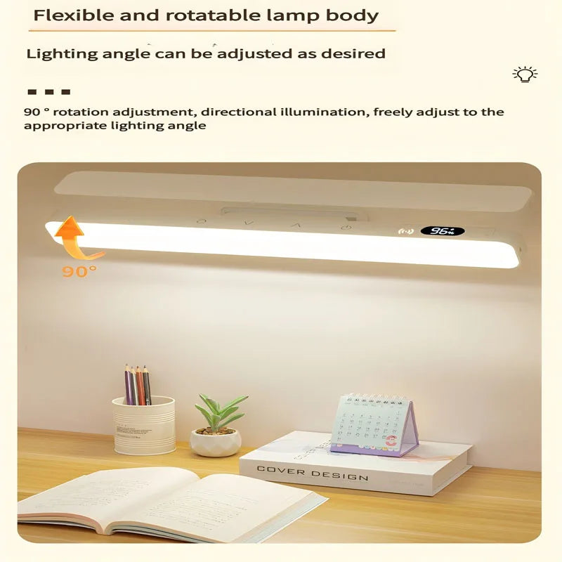 Touch Table Lamp Magnetic Desk Lamp Bulit-in 2500mAh Battery for Reading Cabinet Mirror Bedside Rechargeable Night Lights