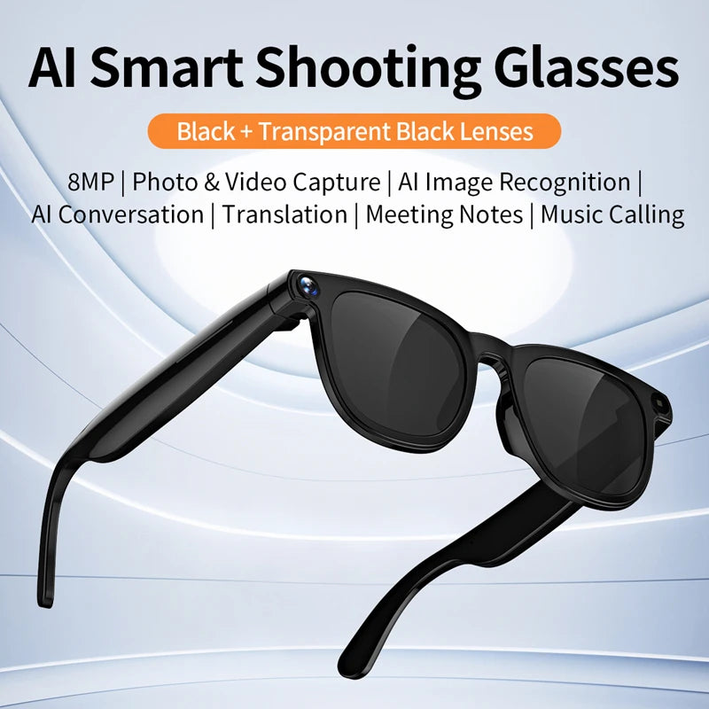 Intelligent Ai Translation Sunglasses 800w Shooting Glasses take photos