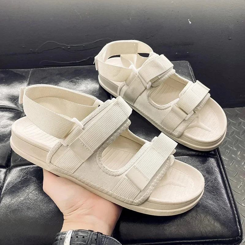 Hot Sale Of The Season New Men's Summer Sandals Beach Sports Slippers Anti-slip Soft Bottom Casual Driving Dual-purpose Slippers