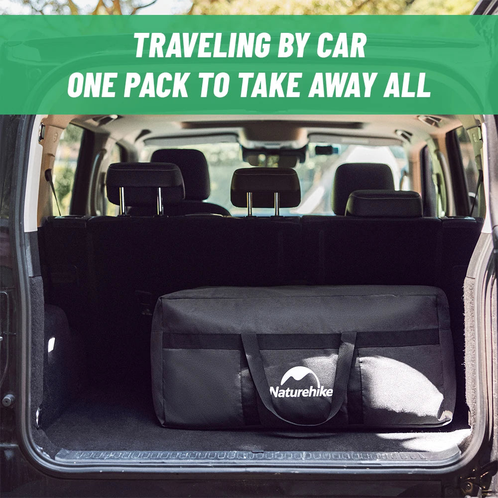 Naturehike Folding Large Capacity Storage Bags 45L 100L Carry Bag Camping Accessories Travel Bag for Family Outdoor Activities