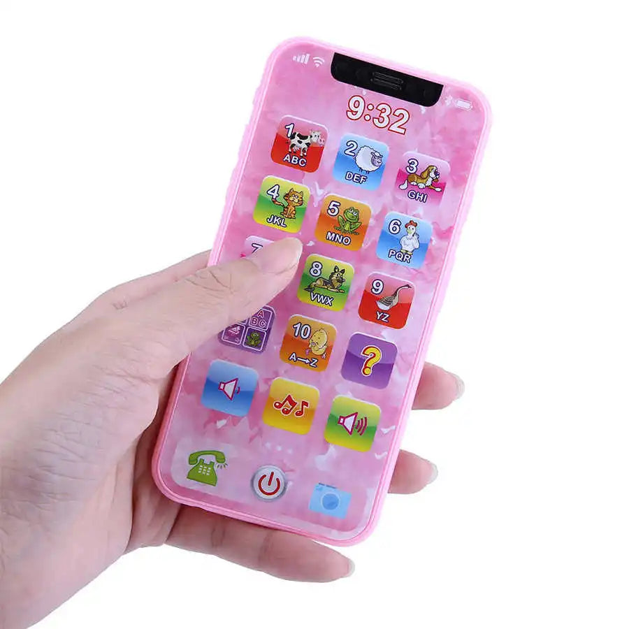 Baby Learning Simulation Mobile Phone Music Toys Early Education English/Russian Learning Machine Children's Vocal Toys