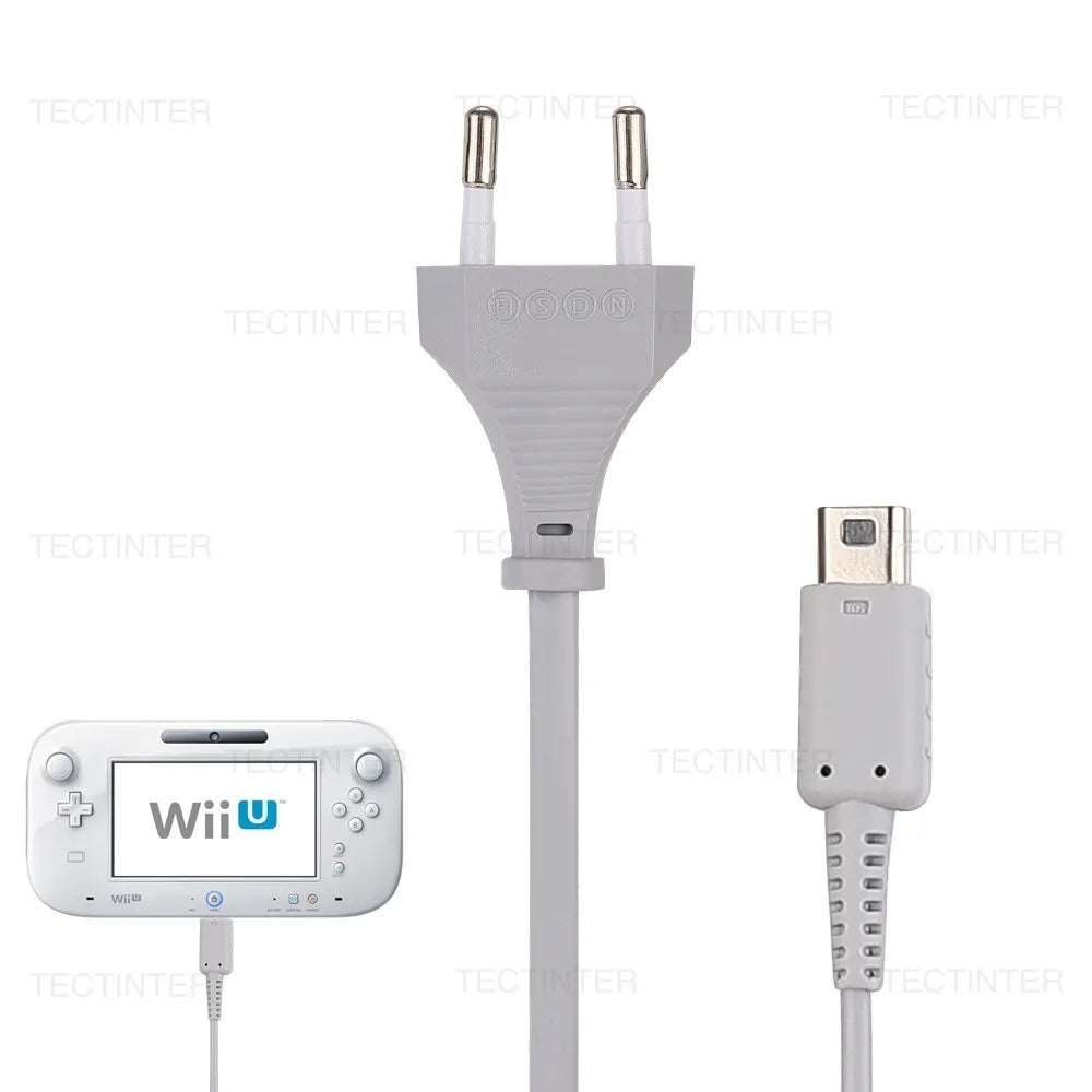 EU Plug AC Adapter Charger for Wii U Console Power Supply Cord Compatible With Nintendo Wii U Remote Controller Wall Charger