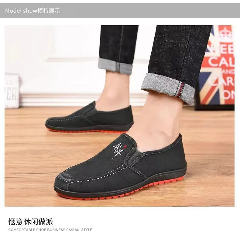 Men'S Spring Anti Slip And Wear Resistant Work Shoes Soft Soled Comfortable Single Shoes Fashionable And Versatile Casual Shoes