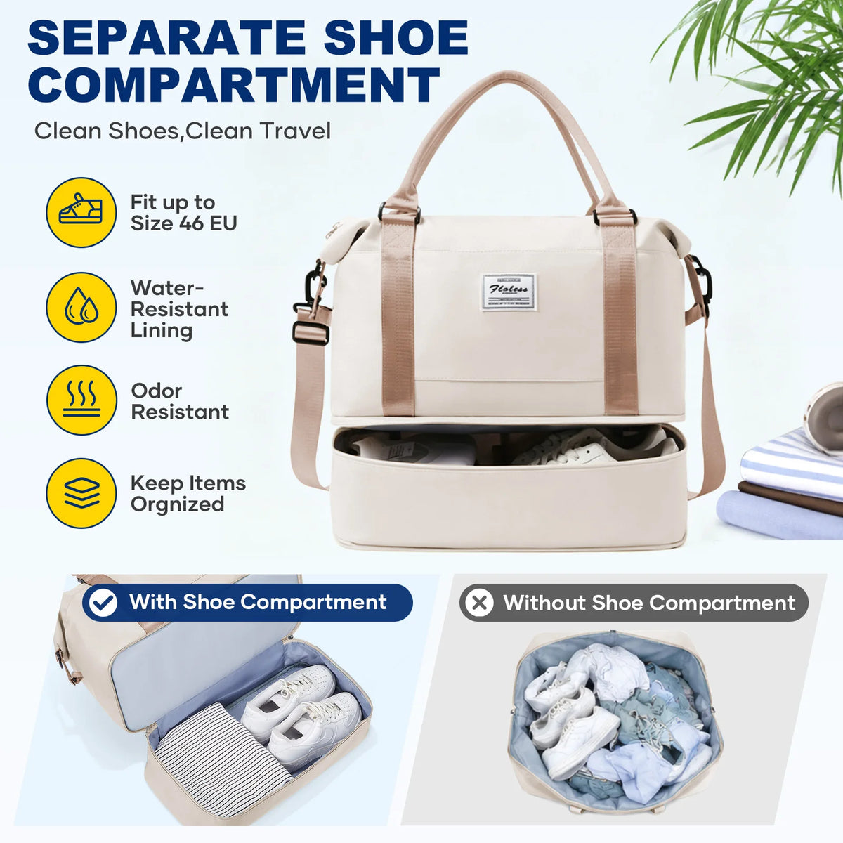 Weekend Bags for Women Travel Bag Ryanair Cabin Bag 40x30x20 Foldable Hand Luggage Travel Bag for Men Waterproof Gym Sports Bag
