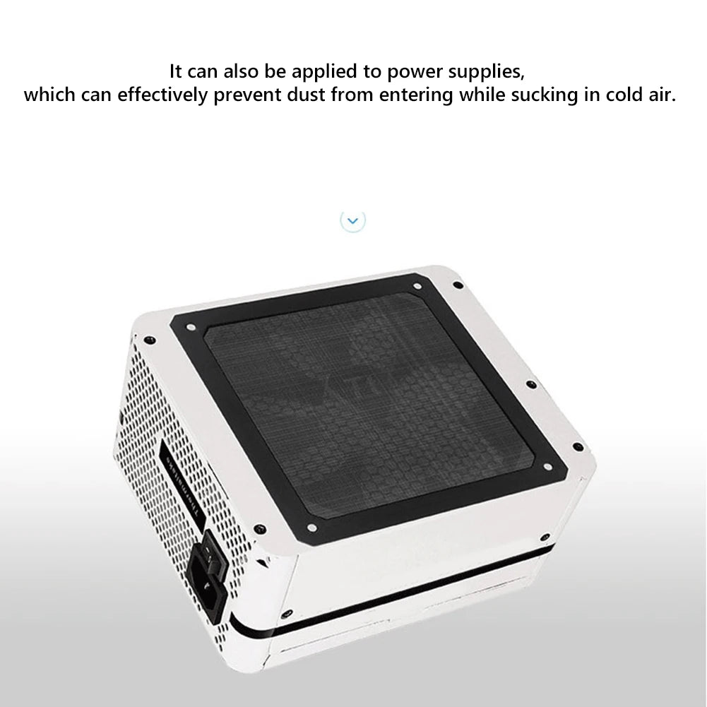 1-5PCS PC Case Filter Net 8/9/12/14cm Magnetic Frame Dust Filter Dustproof Mesh Cover Net Guard with Hole Computer Accessories