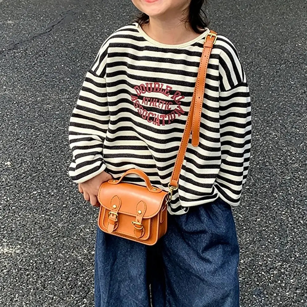 Versatile Design Children Messenger Bag Retro Style Simple Crossbody Bags Creative School Supplies Backpacks Cute For Women