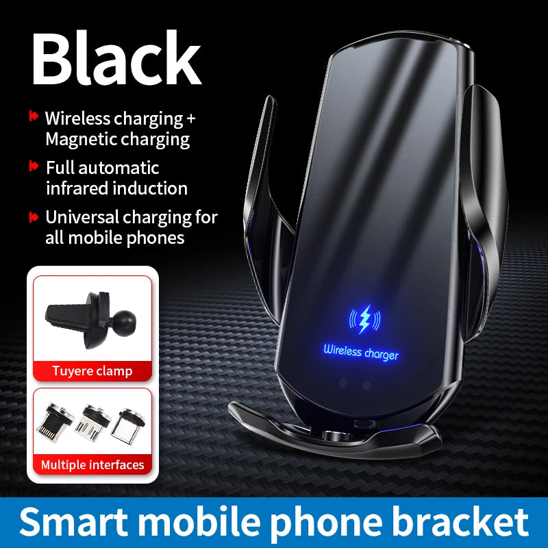 Car Wireless Charger Air Vent Car Phone Holder Fast Charging Station Car Bracket For iPhone 17 16 15 14 Samsung Xiaomi Oppo Vivo