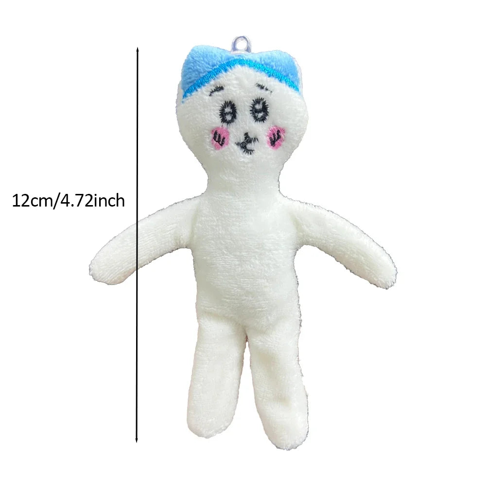 12cm Chiikawas Funny Doll Full Body Movable Swing Design Anime Cute Cartoon Plush Key Accessory Bag Decoration Toy Holiday Gift