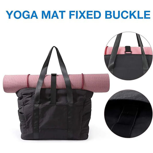 Portable Foldable Travel Duffle Bag Large Capacity Sports Gym Bag, Lightweight Carry On Luggage Duffle Bag Coach Bag Travel Bag