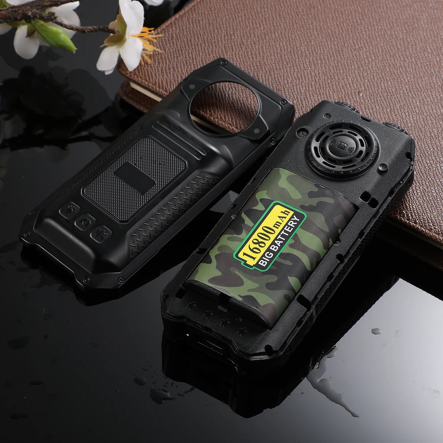Rugged Mobile Phone M6000 GSM 2G Network 4 SIM Cards Magic Voice 3.5mm Jack 2.4'' Display Big Keyboard Cellphone For Elderly
