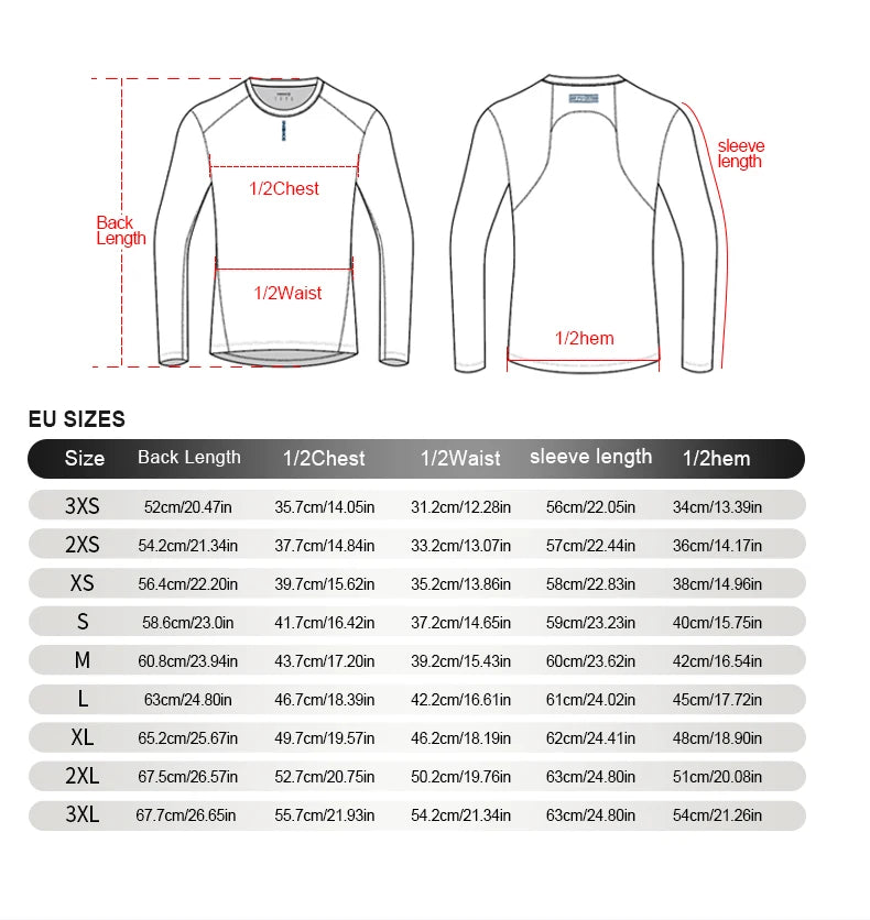 INBIKE Cycling Undershirt Men Long Sleeve Bike Base First Layer Quick Dry Breathable Bicycle Tops Clothing Lightweight MTB Shirt
