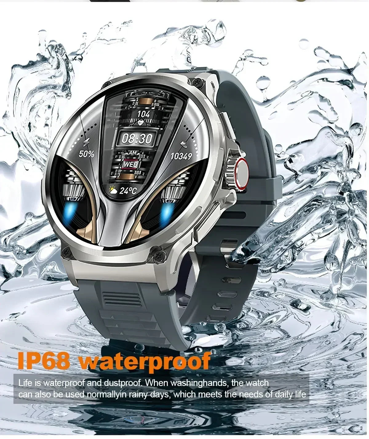 Xiaomi 2025 NEW 1.85-inch ultra HD smartwatch, GPS track HD Bluetooth call; 710 mah large battery 400+ dial, suitable for Huawei