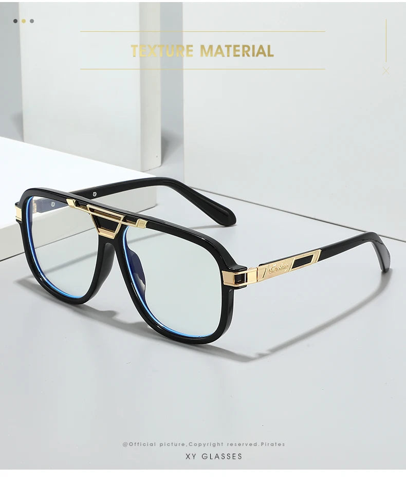New fashion retro large-framed glasses,  end personalized fashion fashionable casual glasses, suitable for daily wear of party