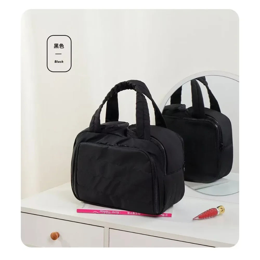 2026 femmes Y2K, sac à main en nylon écologique pliable, sac à bandoulière simple grande capacité Commuter bag
