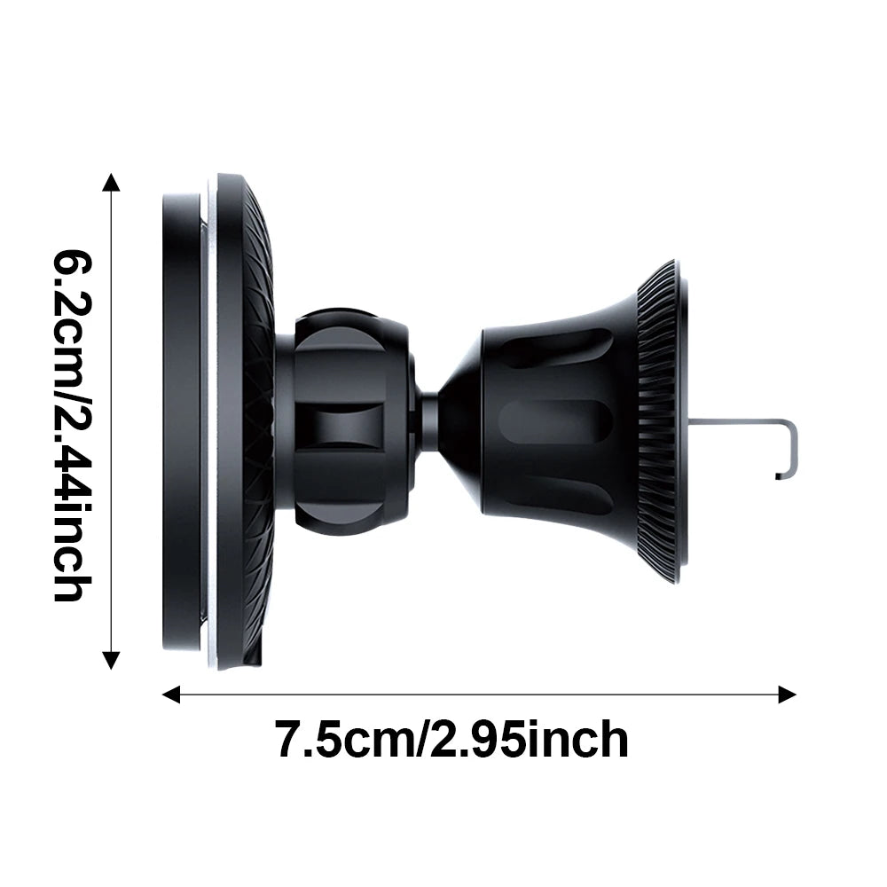 Wireless car charger, 15W fast charging magnetic phone holder, suitable for iPhone 12 13 14 15 16 Pro Max wireless car charger