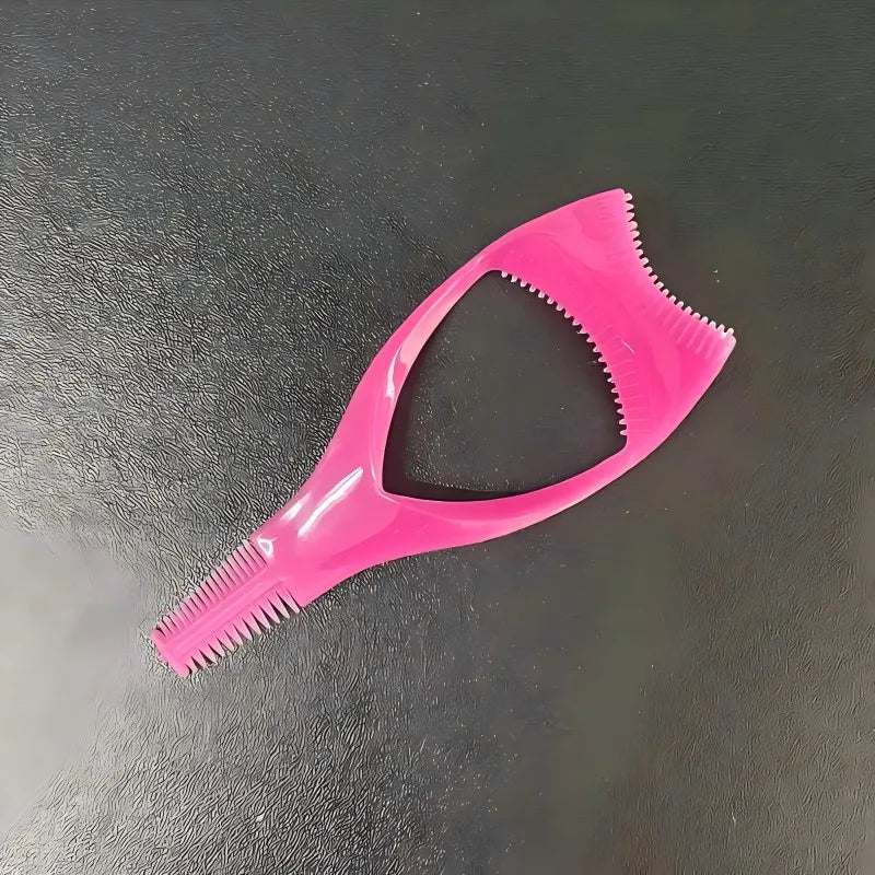 1pc Pro Practical Eyeliner Stencil Kit - Easy-to-Use Mascara Shield Guard with Comb and Eyelash Applicator Tool for Precise