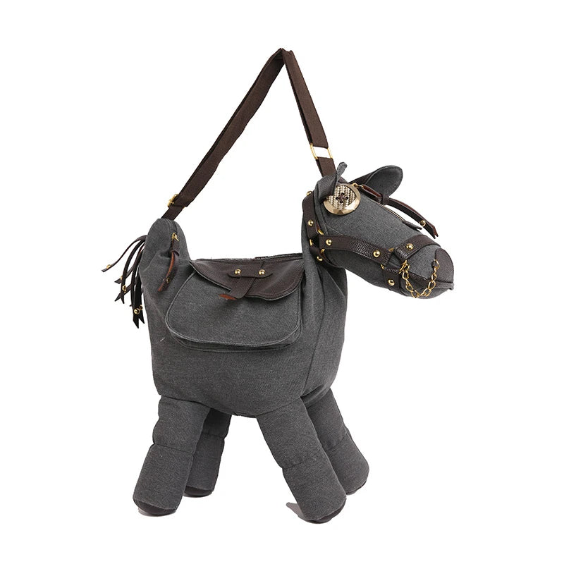 Sense of Luxury Personality Super Cool Crossbody Bags for Women Hot Trendy 2026 New Style Fashionable Canvas Pony Shoulder Bags