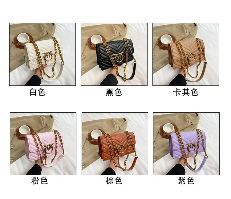 2026 high-end luxury women's handbag elegant leather handbag fashionable crossbody bag retro shoulder bag