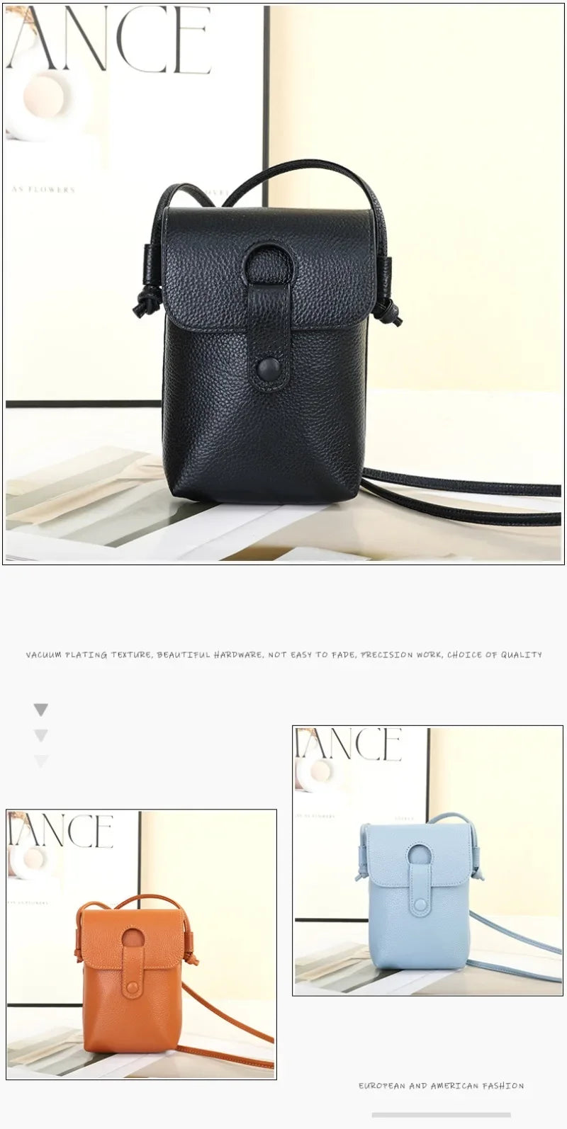 Luxury Brand Design Crossbody Bags for Women Small Cell Phone Wallet Purse with Adjustable Strap Women's Shoulder Bag Handbag