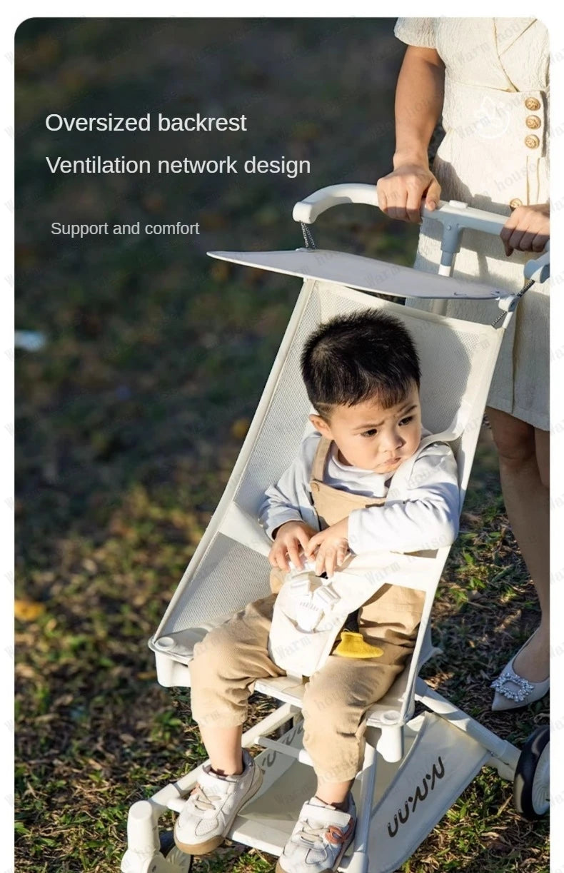 2025 new high-view baby stroller Ultra-light foldable travel stroller Portable outdoor baby Carriage Comfortable stroller