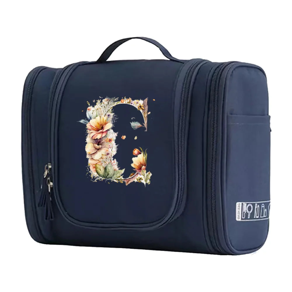 New Fashion Floral Shaped Letter Pattern Female Toiletries Are Very Convenient Minimalist Makeup Bag for Easy Storage of Items