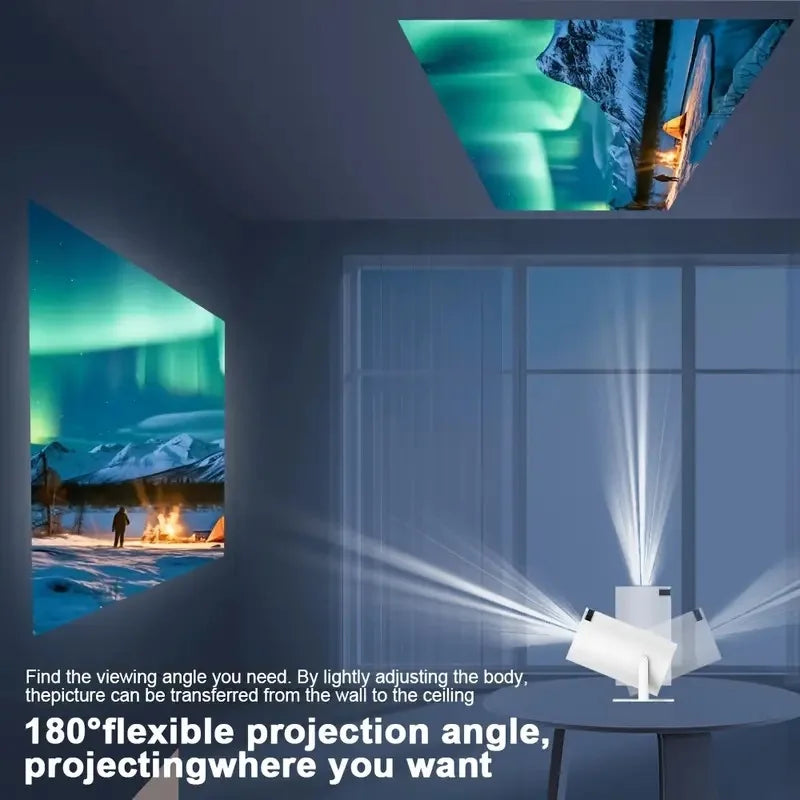 Salange Smart Projector Coolita TV OS with 1000+ Free Channels WiFi6 BT5 Native 720P Support 1080P Video Projector Home Cinema