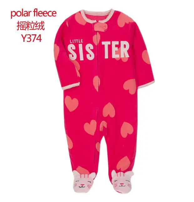 Newborn Baby Clothing Winter Boys Jumpsuit Fleece Overalls Infants Baby Clothes Warm New Born Home Dress Toddler Girls Costume