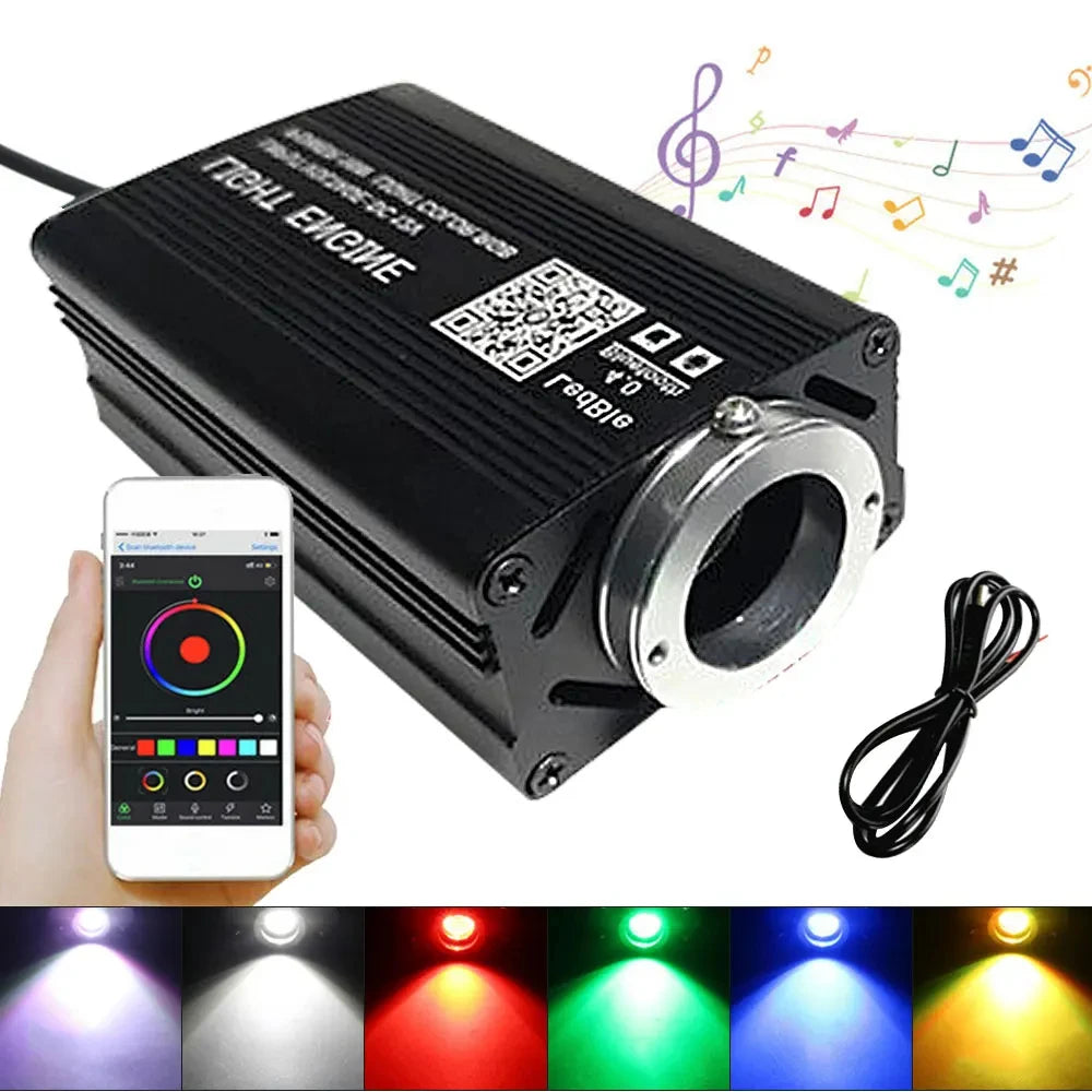 16W Twinkle Starry Sky Car Star Ceiling Light Fiber Optic Lights Led Star Roof Interior Atmosphere Car Home Decor Ambient Lights