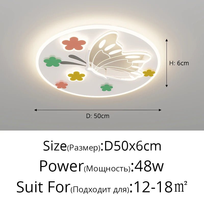 Modern Led Children's Bedroom Ceiling Lights Cloud Airplane Chandelier Boy Girl Room Lamps Home Indoor Decor Lighting Fixtures