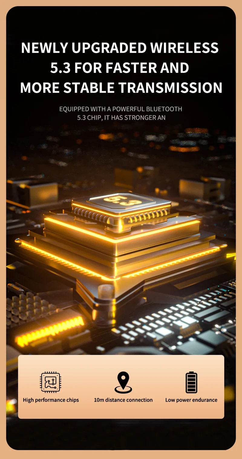 Mini Wireless Bluetooth 5.3 Headset Small Earbuds Sleep Sports Invisible Headphones HD HIFI Bass Sound Quality Earphones